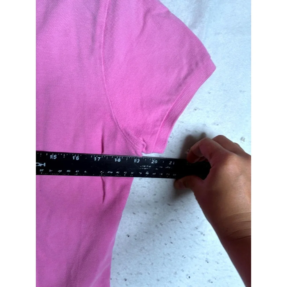Ralph Lauren The Skinny Polo Shirt Men's Large Pink Golf Performance Pony Logo